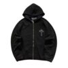 Crucifix ZIP Up Erd Hoodie